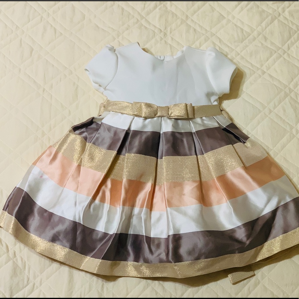 FORMAL BABY DRESS. SIZE 18M. BY BONNIE BABY.